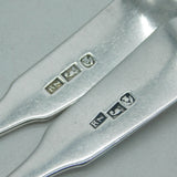 Inverness Scottish Provincial Pair of Sterling Silver Dessert Forks Antique, Robert Naughton