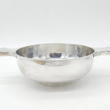 Large Sterling Silver Drinking Quaich Antique 1921 Birmingham Engraved