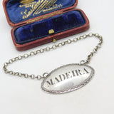 Georgian Sterling Silver Bright Cut Madeira Decanter Label 1794 London Bateman