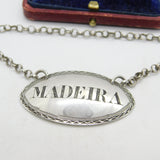 Georgian Sterling Silver Bright Cut Madeira Decanter Label 1794 London Bateman