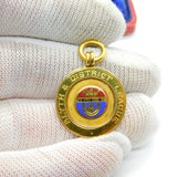 9ct Yellow Gold & Enamel Blyth Sporting Fob Medal 1937 Birmingham Antique