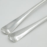 Irish George III Pair of Sterling Silver Hanoverian Tablespoons Antique Dublin