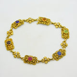 Victorian 18ct Gold Acrostic Bracelet Ruby, Diamond, Sapphire Antique c1880