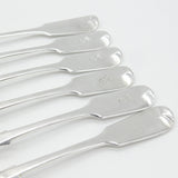 Victorian Set of Six Sterling Silver Hanoverian Pattern Table Forks 1846 Exeter