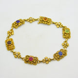 Victorian 18ct Gold Acrostic Bracelet Ruby, Diamond, Sapphire Antique c1880