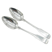 Perth Scottish Provincial George III Pair of Sterling Silver Teaspoons Antique