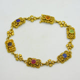Victorian 18ct Gold Acrostic Bracelet Ruby, Diamond, Sapphire Antique c1880