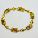 Victorian 18ct Gold Acrostic Bracelet Ruby, Diamond, Sapphire Antique c1880