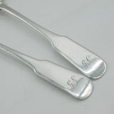 Perth Scottish Provincial George III Pair of Sterling Silver Teaspoons Antique