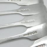Victorian Set of Six Sterling Silver Hanoverian Pattern Table Forks 1846 Exeter