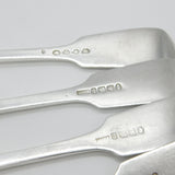 Victorian Set of Six Sterling Silver Hanoverian Pattern Table Forks 1846 Exeter