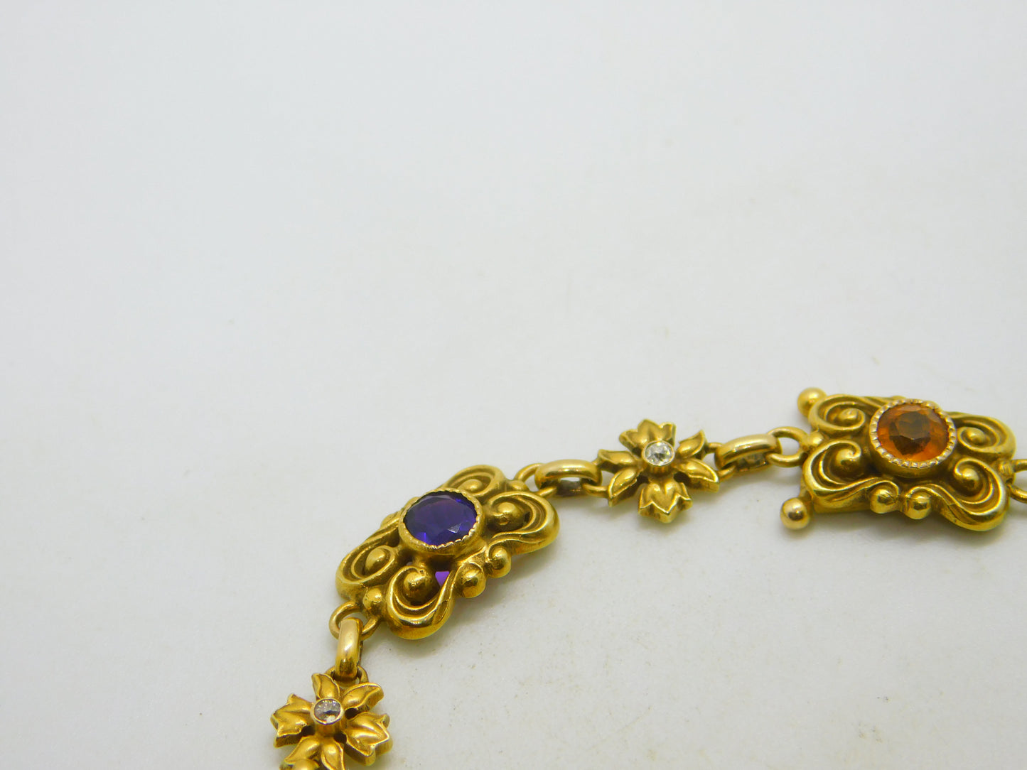 Victorian 18ct Gold Acrostic Bracelet Ruby, Diamond, Sapphire Antique c1880