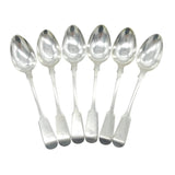 Aberdeen Scottish Provincial Sterling Silver Set of Teaspoons Antique c1830s