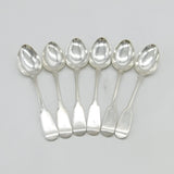 Aberdeen Scottish Provincial Sterling Silver Set of Teaspoons Antique c1830s