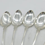 Aberdeen Scottish Provincial Sterling Silver Set of Teaspoons Antique c1830s