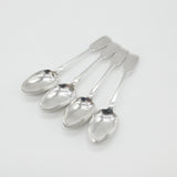 Georgian Set of Four Sterling Silver H Initial Table Spoons Antique 1835 London