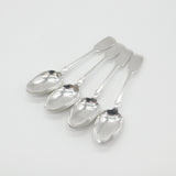 Georgian Set of Four Sterling Silver H Initial Table Spoons Antique 1835 London