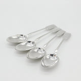 Georgian Set of Four Sterling Silver H Initial Table Spoons Antique 1835 London