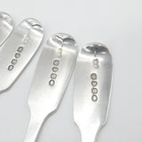 Georgian Set of Four Sterling Silver H Initial Table Spoons Antique 1835 London