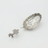 Victorian Dutch Sterling Silver Maiden Form Tea Caddy Spoon c1860 Antique