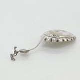 Victorian Dutch Sterling Silver Maiden Form Tea Caddy Spoon c1860 Antique