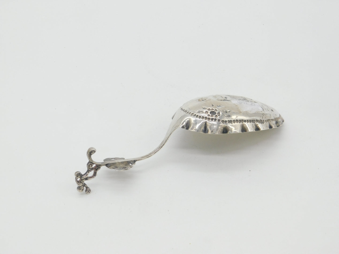 Victorian Dutch Sterling Silver Maiden Form Tea Caddy Spoon c1860 Antique