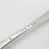 George II Set of Three Sterling Silver Heraldic Crest Serving Spoons 1754 London