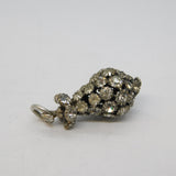 Victorian Sterling Silver Paste Set Pineapple Fruit Drop Pendant Antique c1860