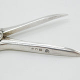 Sterling Silver Vine & Running Fox Grape Scissors 1967 London Antique