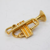 9ct Yellow Gold Trumpet Musical Charm Pendant Vintage 1973 Birmingham