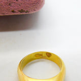 Egyptian 21ct Yellow Gold Hieroglyphic Pattern Signet Ring Antique c1920
