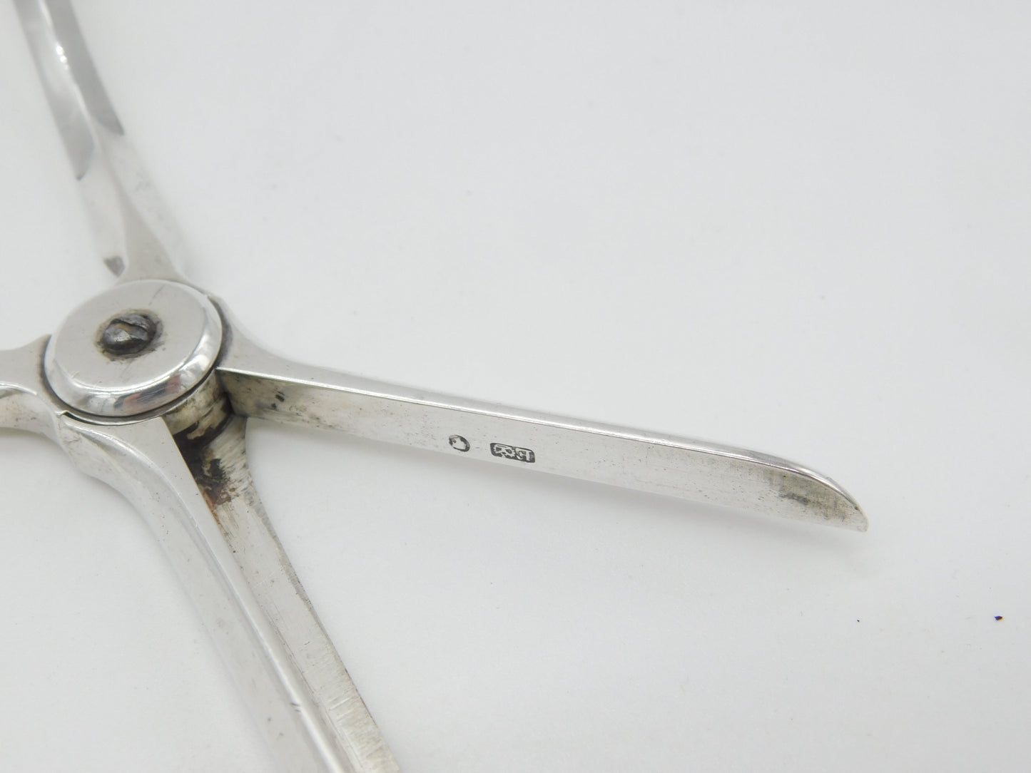 Victorian Sterling Silver Pair of Grape Scissors Antique 1848 Sheffield