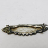 Victorian Sterling Silver 'Eva' Name Brooch Antique 1900 Birmingham