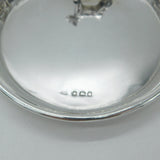 Victorian Sterling Silver Terrier Dog Smoking Ashtray Antique 1901 London