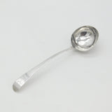 Irish Georgian Sterling Silver Crested Sauce Ladle 1803 Dublin John Power