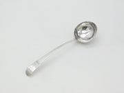 Irish Georgian Sterling Silver Crested Sauce Ladle 1803 Dublin John Power