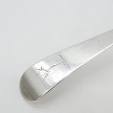 Irish Georgian Sterling Silver Crested Sauce Ladle 1803 Dublin John Power