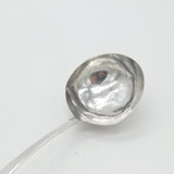 Irish Georgian Sterling Silver Crested Sauce Ladle 1803 Dublin John Power