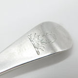 George II Sterling Silver Griffin Crest Serving Spoon Antique 1753 London