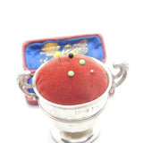 Edwardian Sterling Silver Trophy Cup Pin Cushion 1903 Sheffield Antique