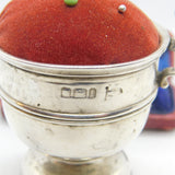 Edwardian Sterling Silver Trophy Cup Pin Cushion 1903 Sheffield Antique