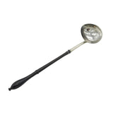 George II Sterling Silver & Turned Wooden Toddy Ladle Antique 1734 London