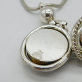 Grosse German Sterling Silver & Tiger's Eye Jewellery Suite Set Vintage 1973