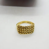 9ct Yellow Gold Essential Keeper Ring Vintage c1970 Size Q UK