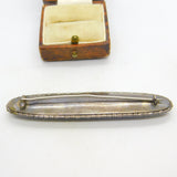 Large Sterling Silver & Morpho Butterfly Wing Brooch Antique c1920 Art Deco