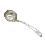 Newcastle George III Sterling Silver Beaded Pattern Ladle Spoon Antique 1782
