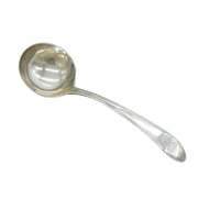 Newcastle George III Sterling Silver Beaded Pattern Ladle Spoon Antique 1782