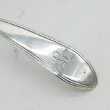 Newcastle George III Sterling Silver Beaded Pattern Ladle Spoon Antique 1782