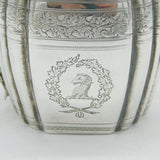 George III Sterling Silver Heraldic Crested Cream Jug Antique 1798 London