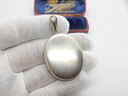 Victorian Sterling Silver Sweetheart Locket with Baby Picture & Hair Lock c1880